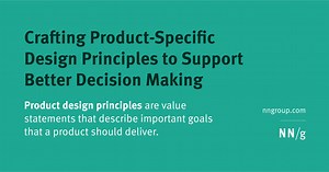 Design Principles to Support Better Decision Making
