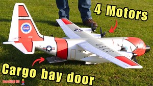 5.4K views · 279 reactions | FLIES LIKE A TRAINER ! 1.6m AVIOS C-130 V2 US Coast Guard. AVAILABLE HERE: https://hobbyking.com/en_us/avios-pnf-c-130-v2-us-coast-guard-scale-turboprop-w-retracts-flaps-epo-1600mm.html?affiliate_code=WAOJHZXKCPDIENK&_asc=77317407 | Essential RC | Facebook