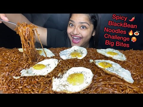 10 PACKET SPICY BLACK BEAN NOODLES CHALLENGE 🔥🥵SPICY SAMYANG NOODLES EATING CHALLENGE|EATING SHOW