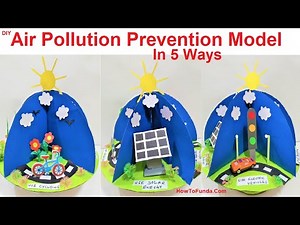 air pollution prevention working rotatable model | science project | DIY | howtofunda | still model