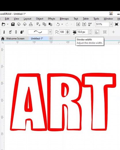 Artistic Text in CorelDraw | Artistic Media Tool