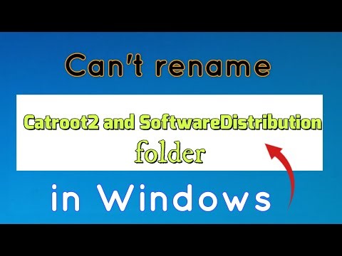 Can't rename Catroot2 and SoftwareDistribution folder in Windows Fix