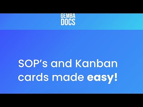 How to Easily Create Standard Operating Procedure using GembaDocs App