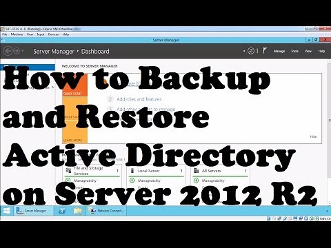 System State Backup Windows 2012 r2 Domain Controller