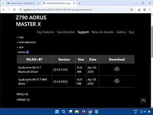 Install Bluetooth Driver for GIGABYTE Z790 AORUS MASTER X (Windows 10/11)
