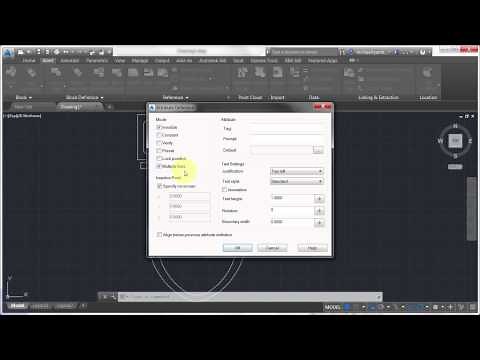 AutoCAD Blocks - Creating Attributes