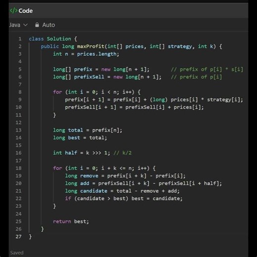 3652 Best Time to Buy and Sell Stock using Strategy