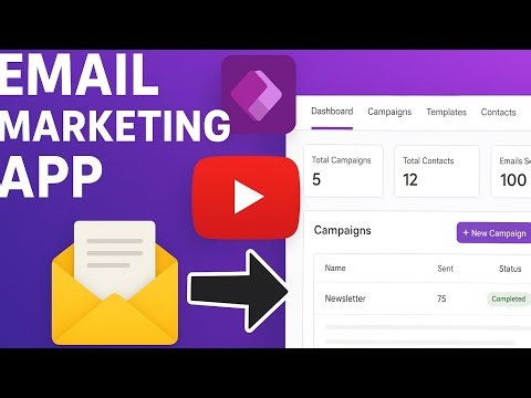 Power Apps Email Marketing App – Full Demo | Create Campaigns, Templates & Import Contacts