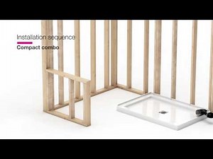 MAAX ModulR — Compact combo shower and bathtub installation