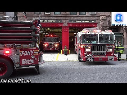 [RARE - 3 FDNY Fire Trucks in 1 House] E39 & E44 & L16