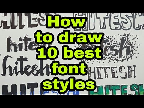 How to draw different font styles | Lettering