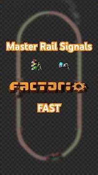 The Fastest Way to Master Rail Signals in Factorio! #factorio #trains #factoriospaceage