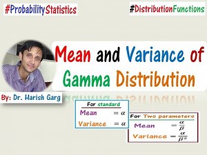 Mean and Variance of Gamma Distribution