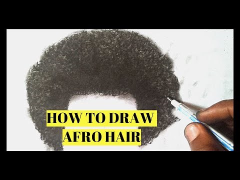 How to draw Afro hair | how to draw curly Hair