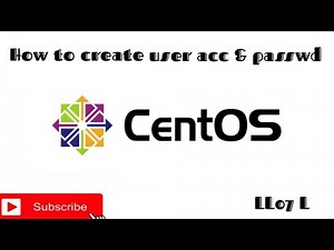 How to create user account and set password on centos for beginners