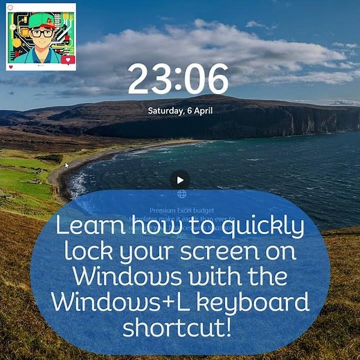 "Lock Your Screen Instantly! Windows+L Shortcut (Easy)"