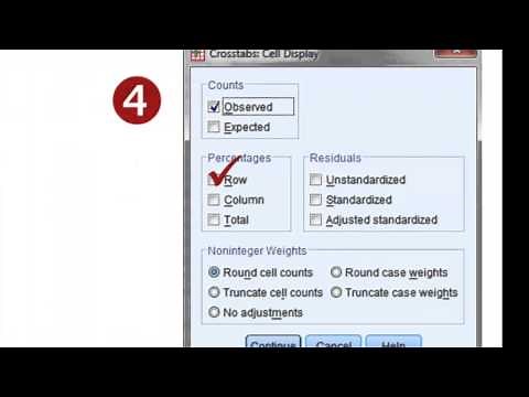 SPSS: Crosstabs