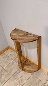 Half Circle Table | Hess Carpentry & Woodwork LLC