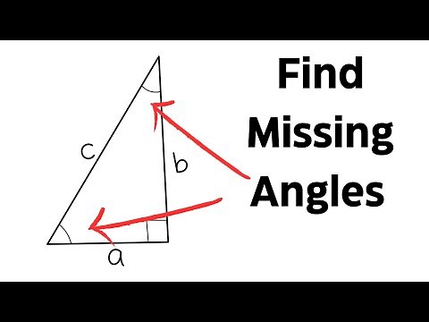 How to find a missing angle of a Right Triangle