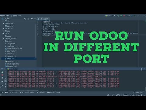 How To Run Odoo in Different Port Other Than 8069