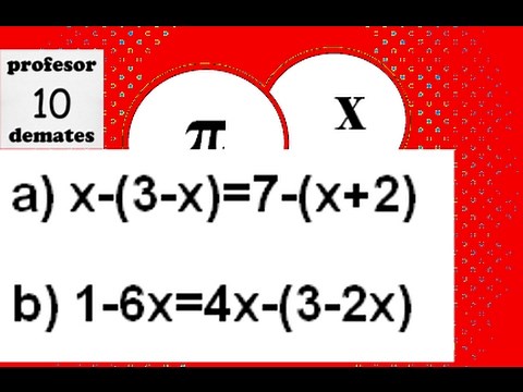 Ecuaciones de primer grado con paréntesis ejercicios resueltos 02a