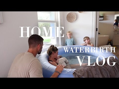 Natural Home Birth Vlog | Peaceful Water Birth. Labor & Delivery of baby Poppy Love!