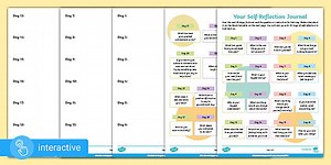 Interactive PDF: Your Self-Reflection Journal Worksheet