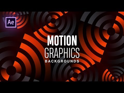 Animated Motion Graphics Backgrounds in After Effects - After Effects Tutorial