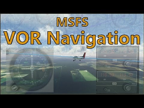 MSFS 2020 - VOR navigation (AH VFR/Private Pilot level training, flight lesson 10.)