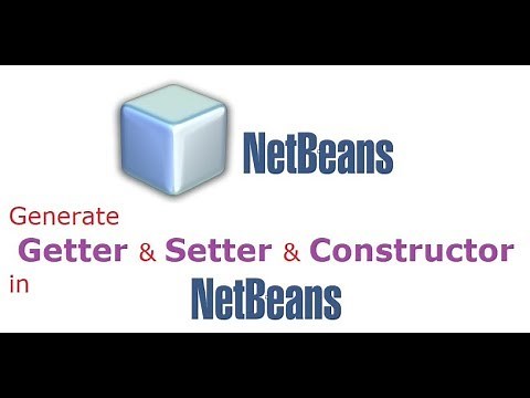 Generate getter and setter methods and Constructor in netbeans