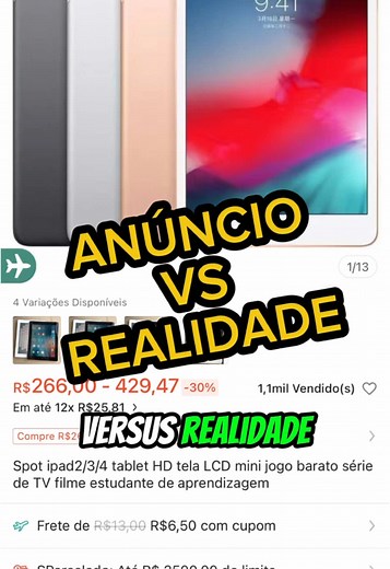 Ipad da Apple na Shopee: Vale a Pena por Menos de 300?