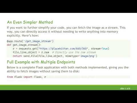 Serving Images Directly from an URL in Flask without Saving to Disk