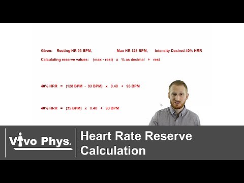 Heart Rate Reserve Calculation