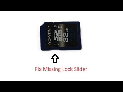 How To Fix SD Card With No Lock Switch, Memory Card Locked