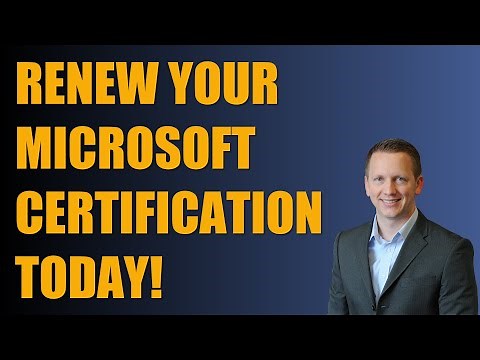 How to Renew Your Microsoft Certification!