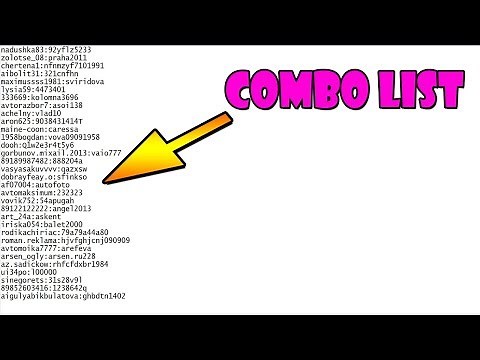 combo list : 354k combo (user-pass)