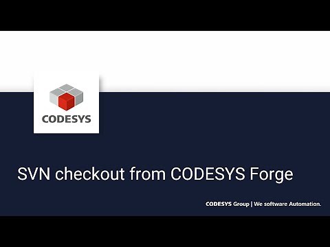 SVN checkout from CODESYS Forge