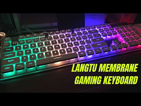 LANGTU Membrane Gaming Keyboard Review & Test | Colorful LED Backlit Quiet Keyboard