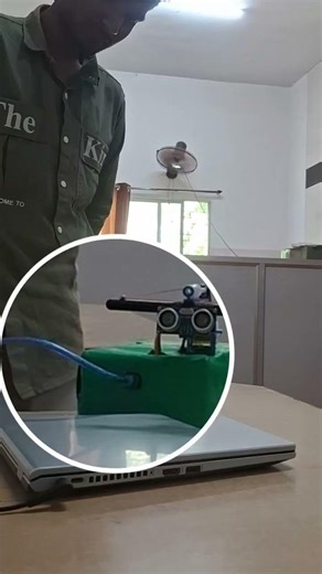 Missile Launcher using ultrasonic sensor #engineeringphysics #physicslecture #projects #electronics
