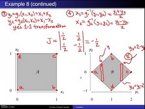 Transformation technique for bivariate continuous random variables -- Example 1