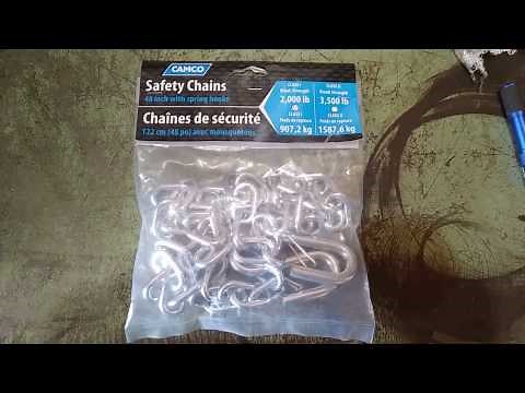 Install Trailer Safety Chains
