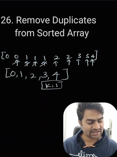 Remove duplicates from sorted array | Leetcode 26 #java #algorithms #short #computerscience