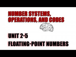 Unit 2-5 Floating Point Numbers | DIGITAL FUNDAMENTALS