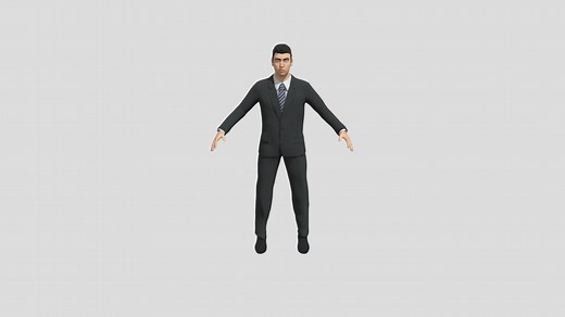 Man Dressed In Suit - Download Free 3D model by 3d-character-br