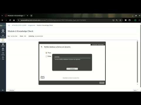 Module 6 Knowledge Check | Computing Database Services