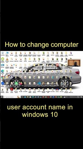How to change computer user account name in windows 10 | how to change user account on pc #shorts