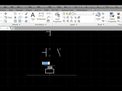 How to draw an electrical circuit in AutoCAD