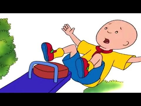 Caillou Falls Off Seesaw | Caillou Cartoon