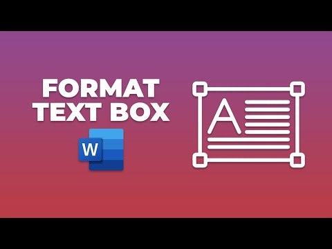 How to format text box in word
