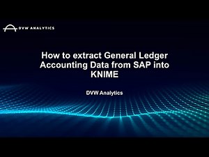 How to extract General Ledger Accounting Data from SAP into KNIME